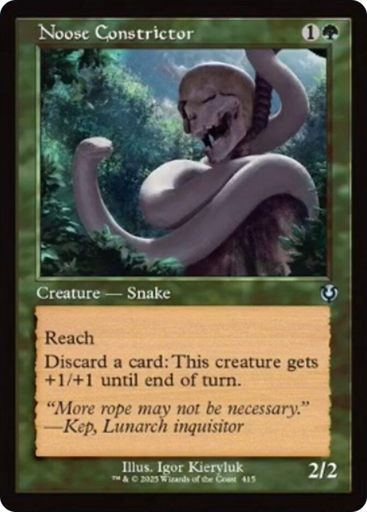 Noose Constrictor (Retro Frame) [Innistrad Remastered] Magic: The Gathering