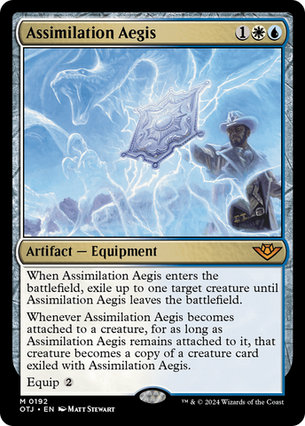 Assimilation Aegis [Outlaws of Thunder Junction] Magic: The Gathering