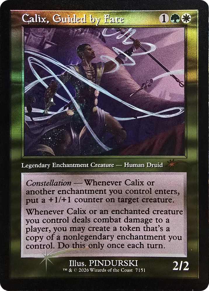 Calix, Guided by Fate (Retro Frame) [Secret Lair Drop Series] Magic: The Gathering
