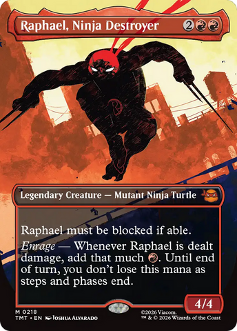 Raphael, Ninja Destroyer (Borderless) [Teenage Mutant Ninja Turtles] Magic: The Gathering