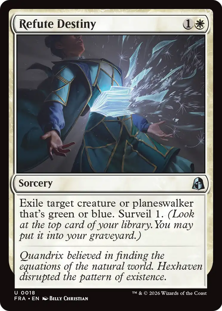 Refute Destiny [Reality Fracture] Magic: The Gathering