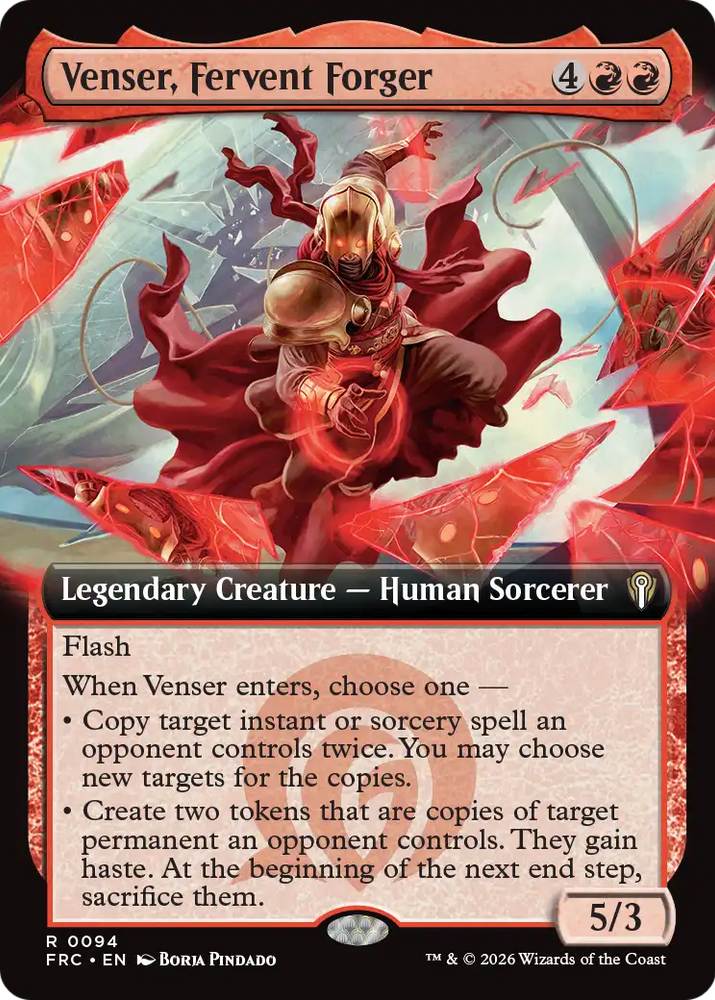 Venser, Fervent Forger (Extended Art) [Reality Fracture Commander] Magic: The Gathering