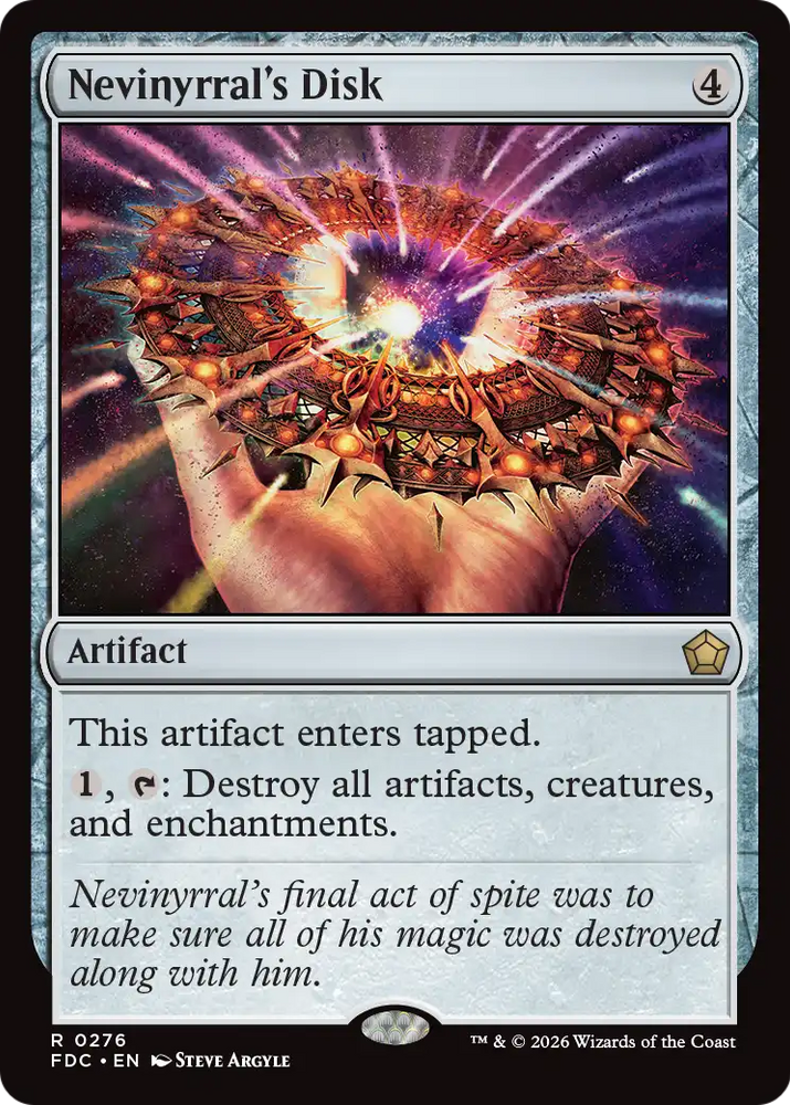Nevinyrral's Disk [Foundations Commander] Magic: The Gathering
