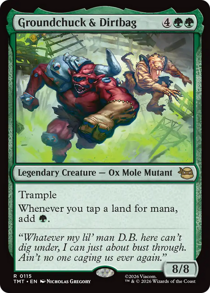 Groundchuck & Dirtbag [Teenage Mutant Ninja Turtles] Magic: The Gathering