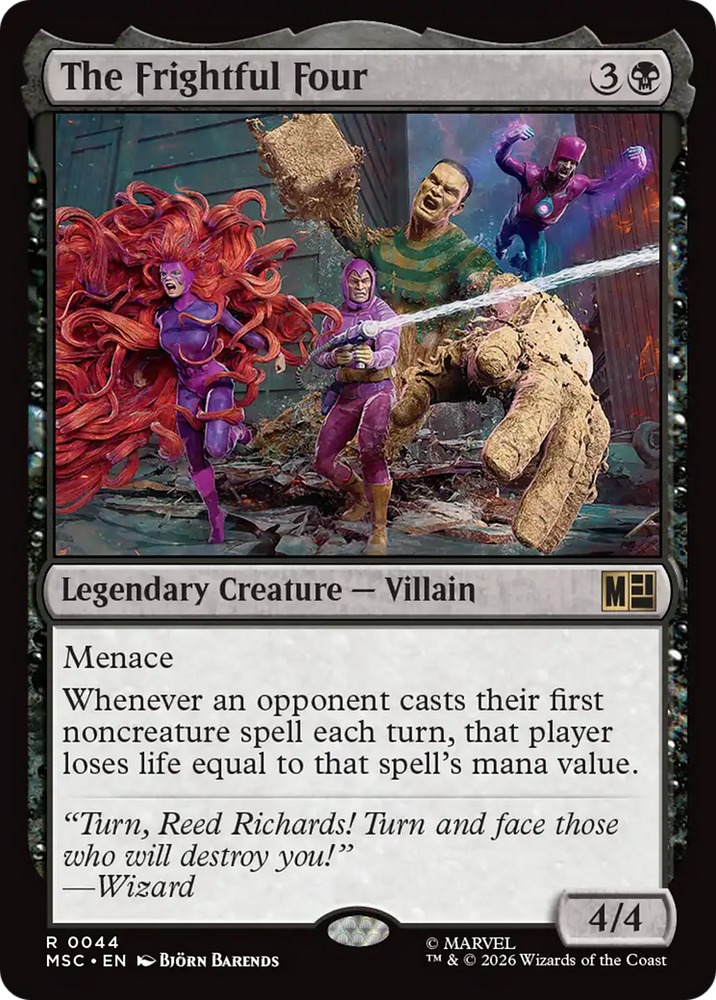 The Frightful Four (Surge Foil) [Marvel Super Heroes Commander] Magic: The Gathering