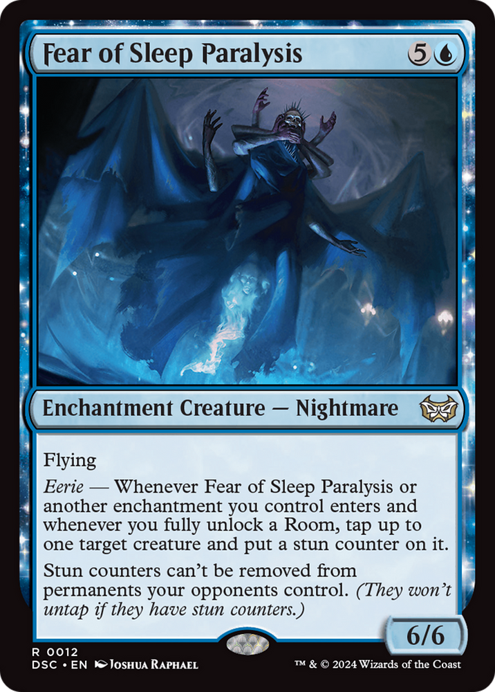 Fear of Sleep Paralysis [Duskmourn: House of Horror Commander] Magic: The Gathering