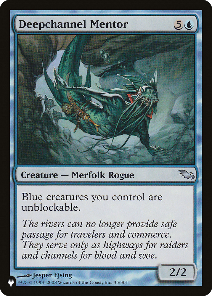 Deepchannel Mentor [The List] Magic: The Gathering