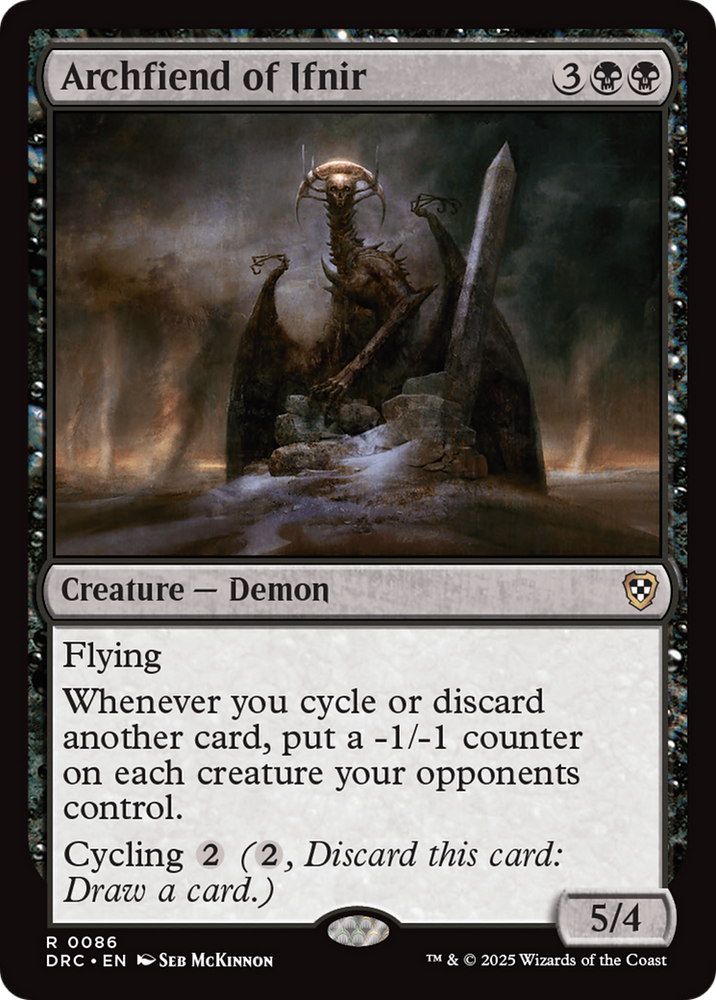 Archfiend of Ifnir [Aetherdrift Commander] Magic: The Gathering
