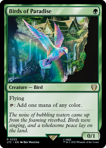 Birds of Paradise [The Lord of the Rings: Tales of Middle-Earth Commander] Magic: The Gathering