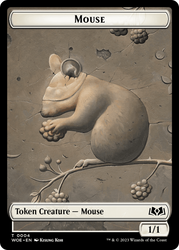 Mouse // Food (0011) Double-Sided Token [Wilds of Eldraine Tokens] Magic: The Gathering