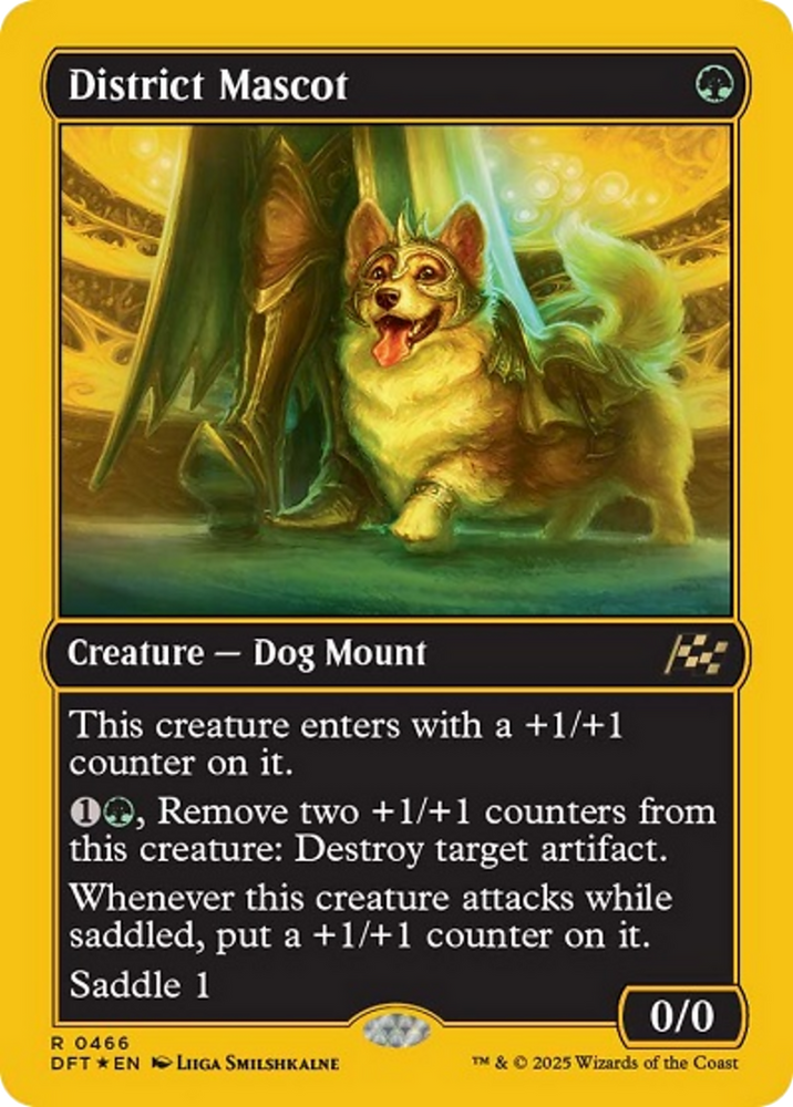 District Mascot (First-Place Foil) [Aetherdrift] Magic: The Gathering