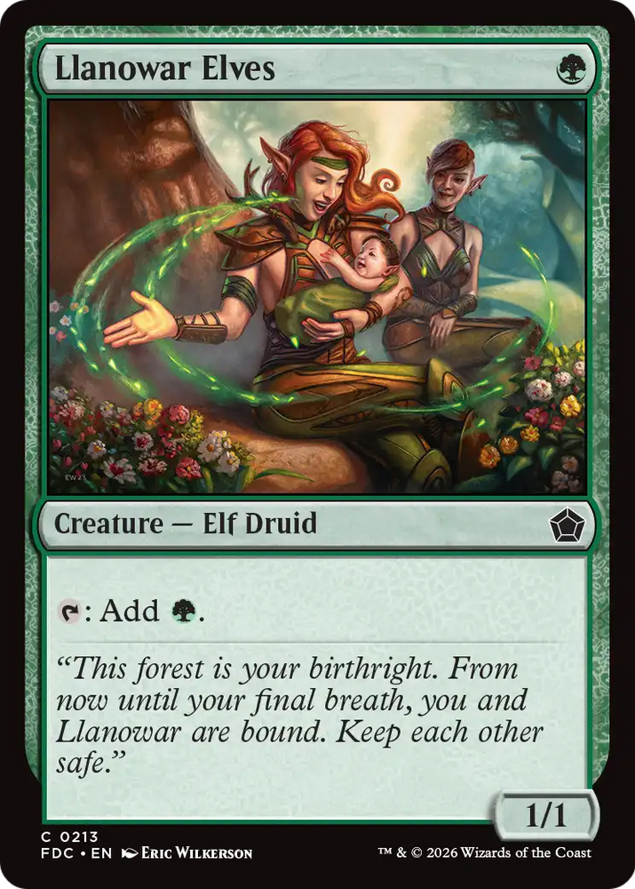 Llanowar Elves [Foundations Commander] Magic: The Gathering