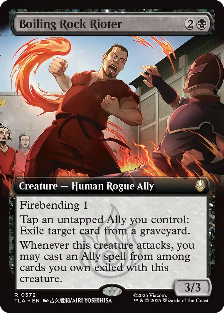 Boiling Rock Rioter (Extended Art) [Avatar: The Last Airbender] Magic: The Gathering