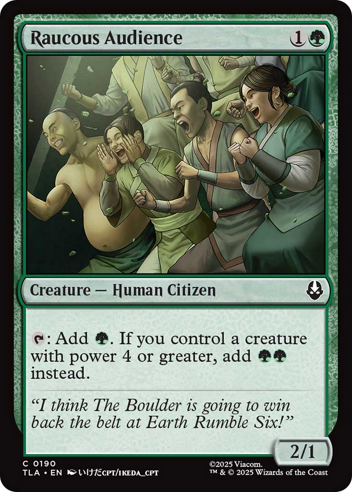 Raucous Audience [Avatar: The Last Airbender] Magic: The Gathering