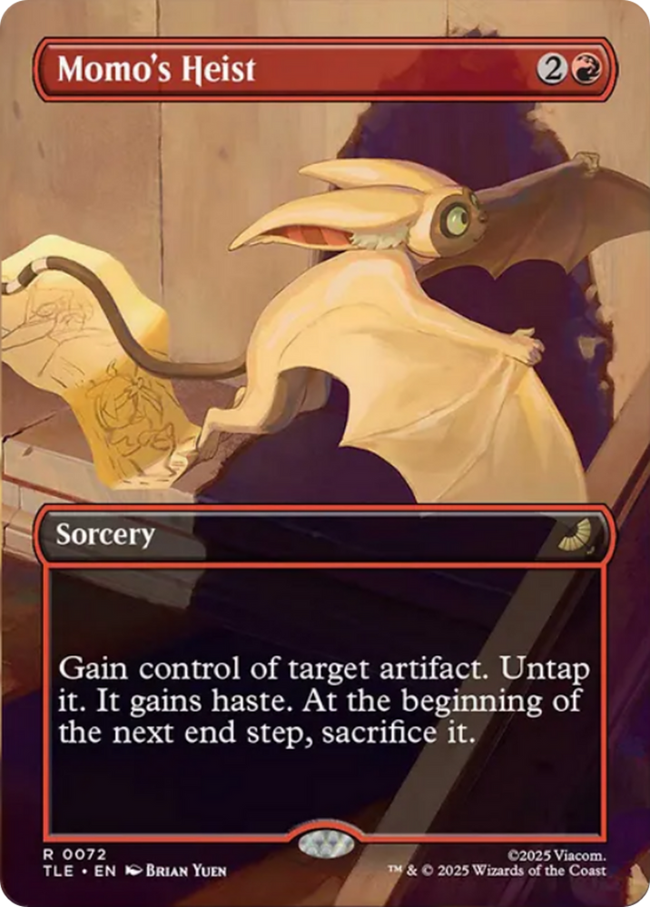 Momo's Heist (Borderless) [Avatar: The Last Airbender: Eternal-Legal] Magic: The Gathering