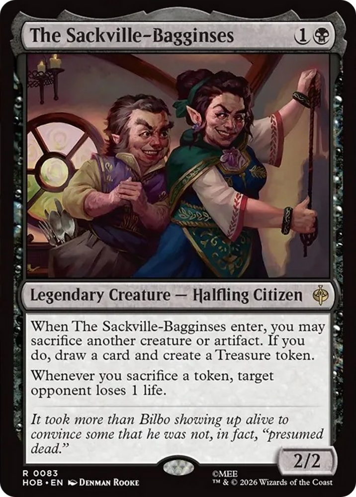 The Sackville-Bagginses (Extended Art) [The Hobbit] Magic: The Gathering