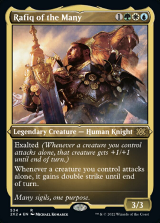 Rafiq of the Many (Foil Etched) [Double Masters 2022] Magic: The Gathering