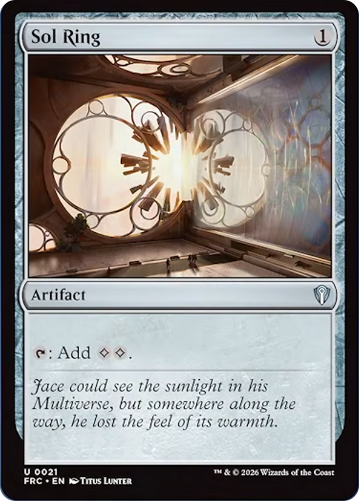Sol Ring [Reality Fracture Commander] Magic: The Gathering
