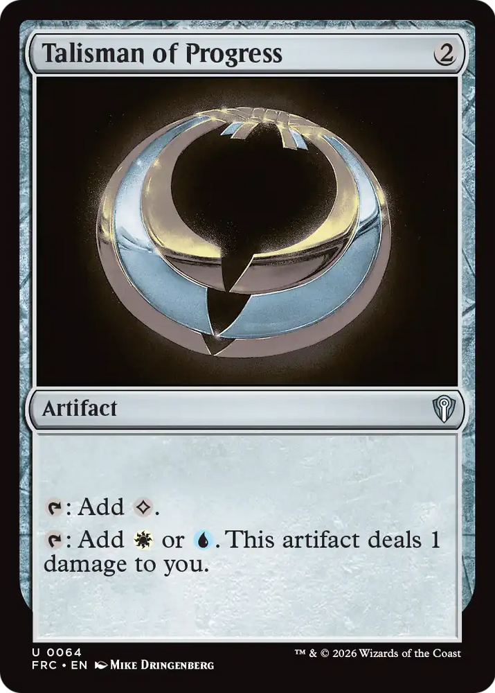 Talisman of Progress [Reality Fracture Commander] Magic: The Gathering