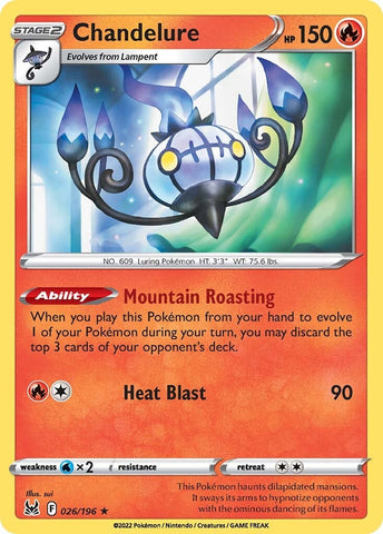 Chandelure (026/196) [Sword & Shield: Lost Origin] Pokémon