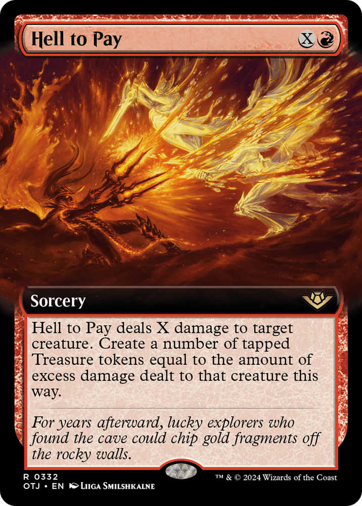 Hell to Pay (Extended Art) [Outlaws of Thunder Junction] Magic: The Gathering