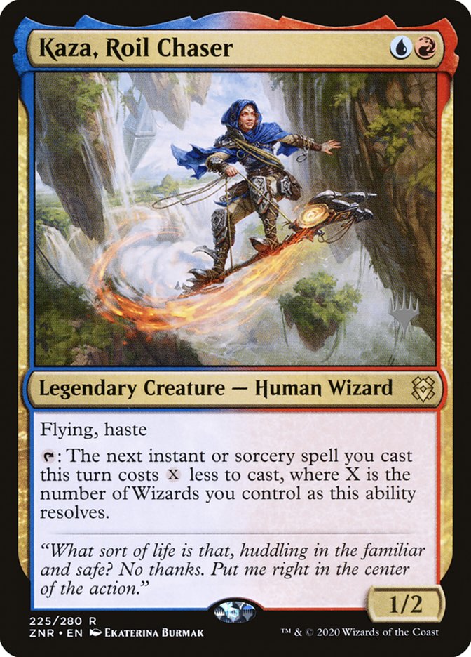 Kaza, Roil Chaser (Promo Pack) [Zendikar Rising Promos] Magic: The Gathering