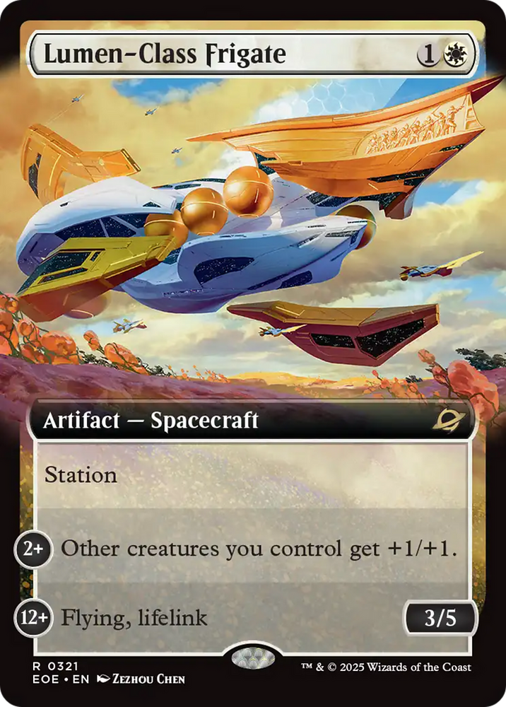 Lumen-Class Frigate (Extended Art) [Edge of Eternities] Magic: The Gathering
