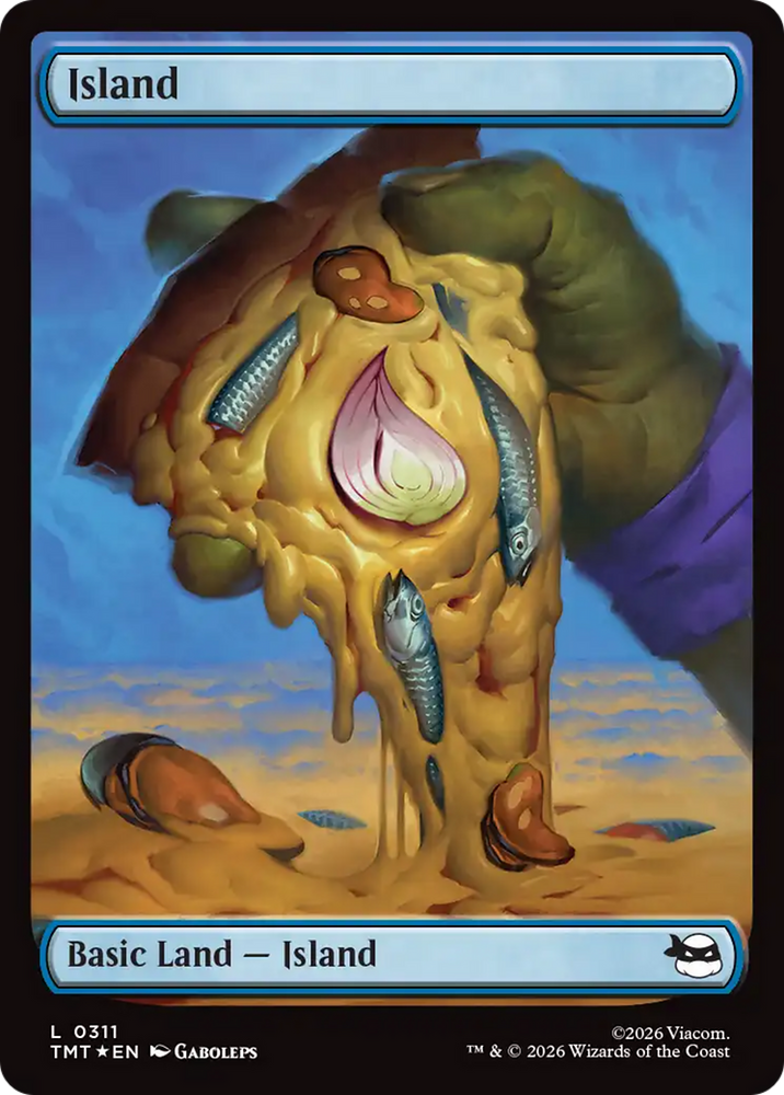 Island (0311) (Surge Foil) [Teenage Mutant Ninja Turtles] Magic: The Gathering