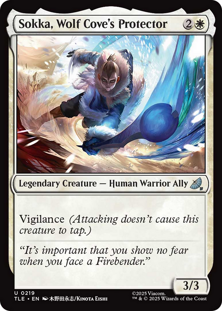 Sokka, Wolf Cove's Protector [Avatar: The Last Airbender: Eternal-Legal] Magic: The Gathering