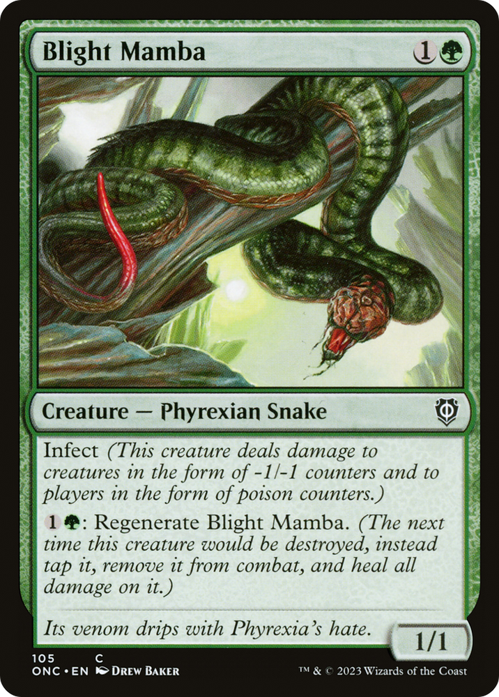 Blight Mamba [Phyrexia: All Will Be One Commander] Magic: The Gathering
