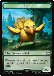 Bird (0016) // Wizard (0014) Double-Sided Token [FINAL FANTASY Tokens] Magic: The Gathering