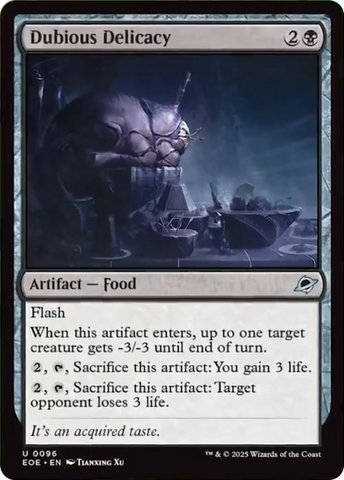 Dubious Delicacy [Edge of Eternities] Magic: The Gathering