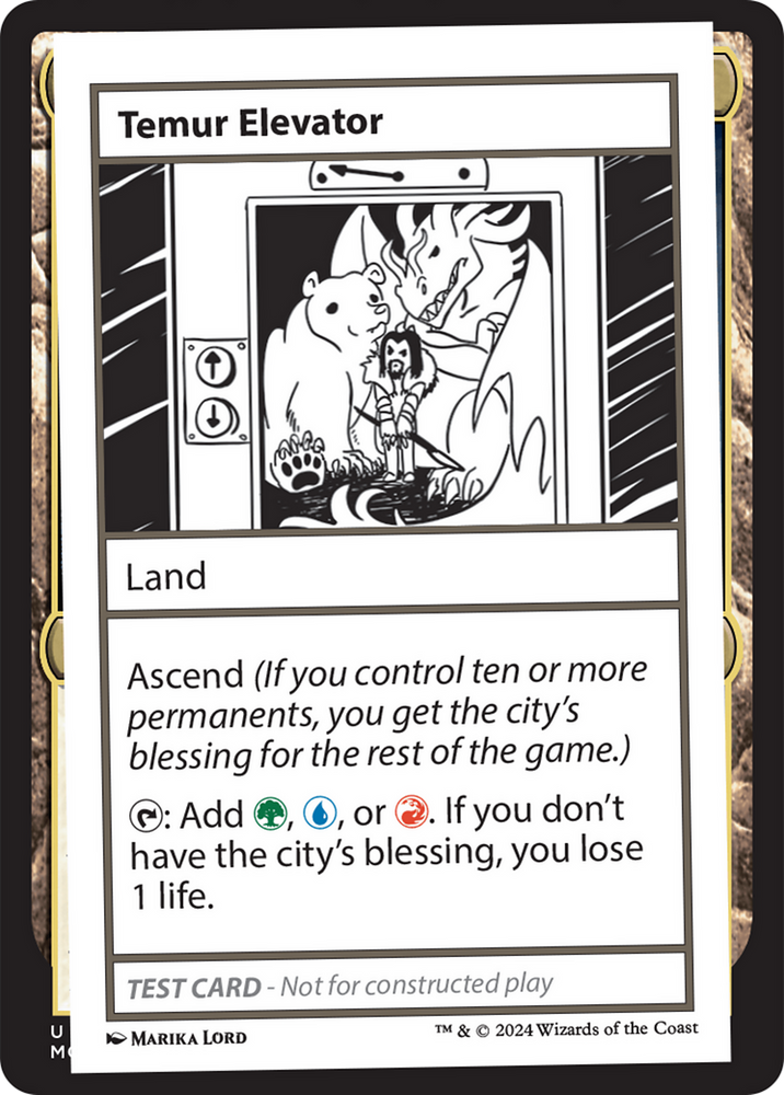 Temur Elevator [Mystery Booster 2 Playtest Cards] Magic: The Gathering