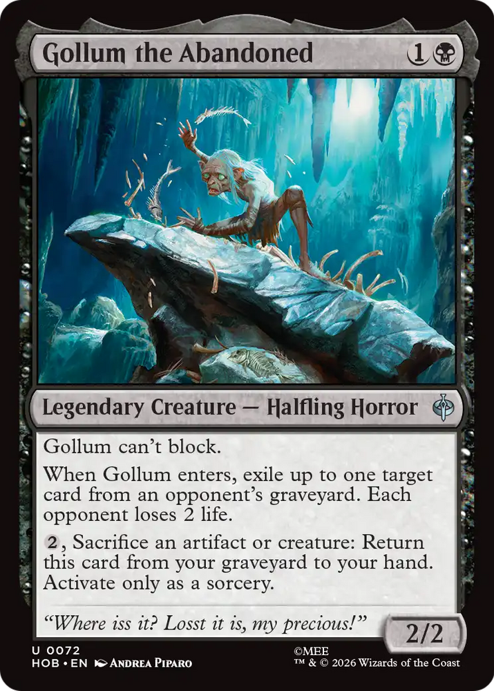Gollum the Abandoned [The Hobbit] Magic: The Gathering