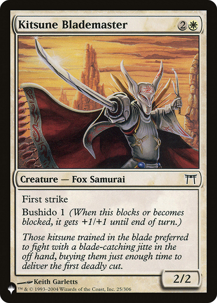 Kitsune Blademaster [The List] Magic: The Gathering