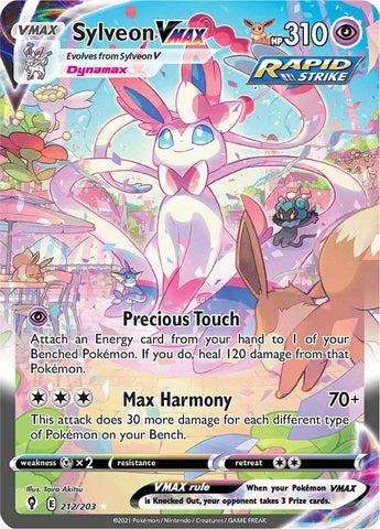 Sylveon VMAX (212/203) [Sword & Shield: Evolving Skies] Pokémon