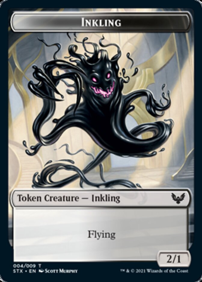 Elemental // Inkling Double-Sided Token [Strixhaven: School of Mages Tokens] Magic: The Gathering