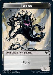 Elemental // Inkling Double-Sided Token [Strixhaven: School of Mages Tokens] Magic: The Gathering