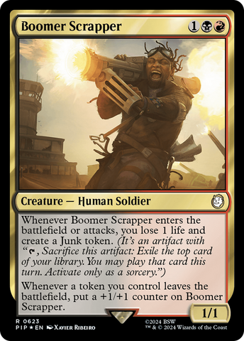 Boomer Scrapper (Surge Foil) [Fallout] Magic: The Gathering