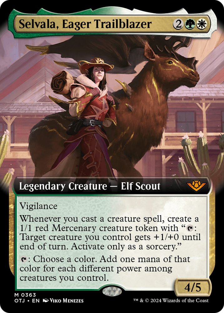 Selvala, Eager Trailblazer (Extended Art) [Outlaws of Thunder Junction] Magic: The Gathering