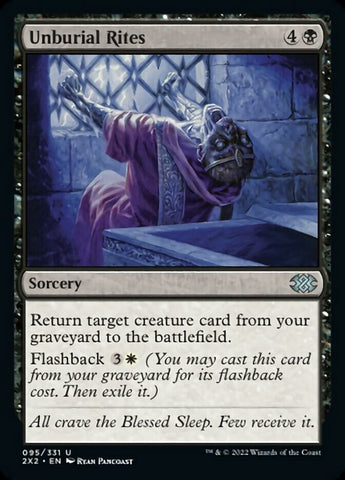 Unburial Rites [Double Masters 2022] Magic: The Gathering