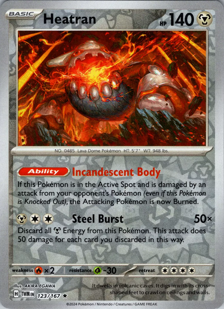 Heatran (123/167) [Scarlet & Violet: Twilight Masquerade] Pokémon
