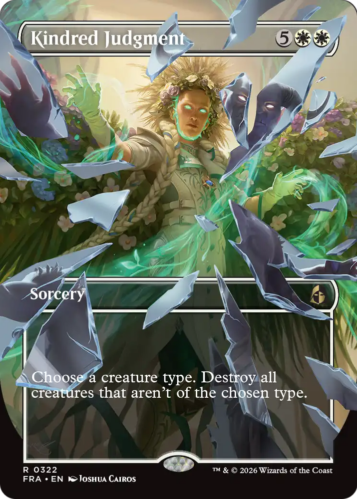 Kindred Judgment (Borderless) [Reality Fracture] Magic: The Gathering