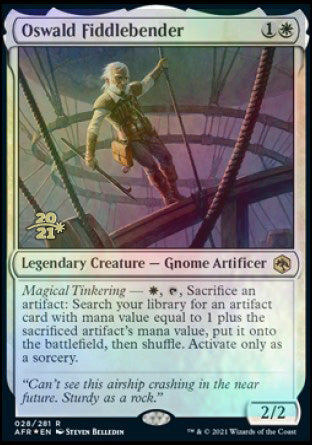 Oswald Fiddlebender [Dungeons & Dragons: Adventures in the Forgotten Realms Prerelease Promos] Magic: The Gathering
