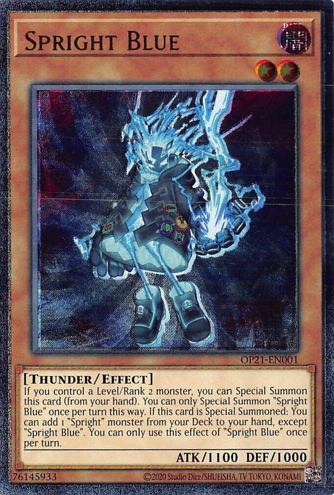 Spright Blue [OP21-EN001] Ultimate Rare Yu-Gi-Oh!