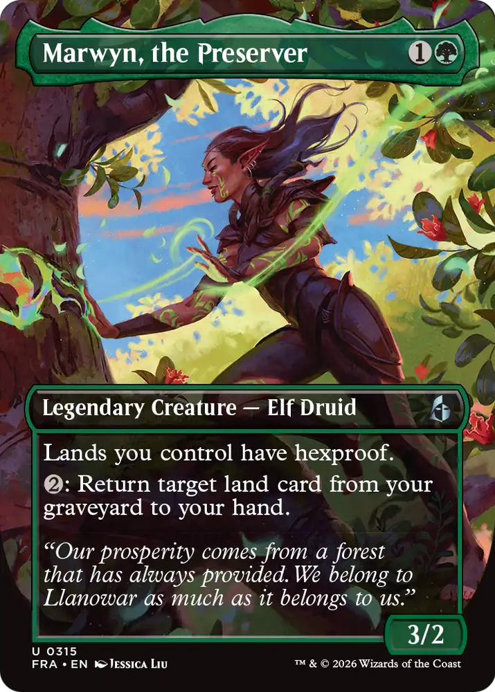 Marwyn, the Preserver (Borderless) [Reality Fracture] Magic: The Gathering