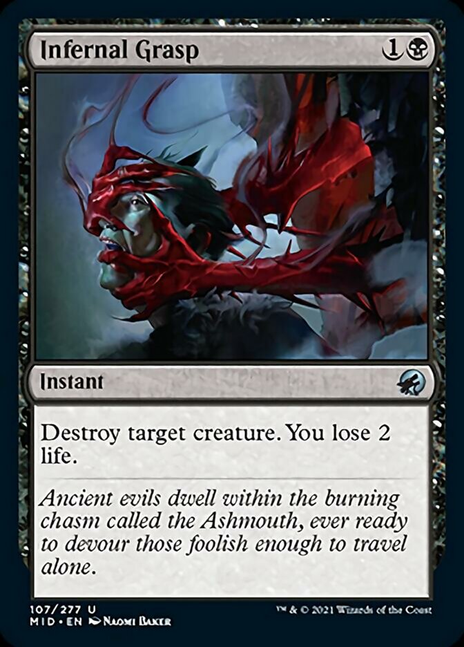 Infernal Grasp [Innistrad: Midnight Hunt] Magic: The Gathering