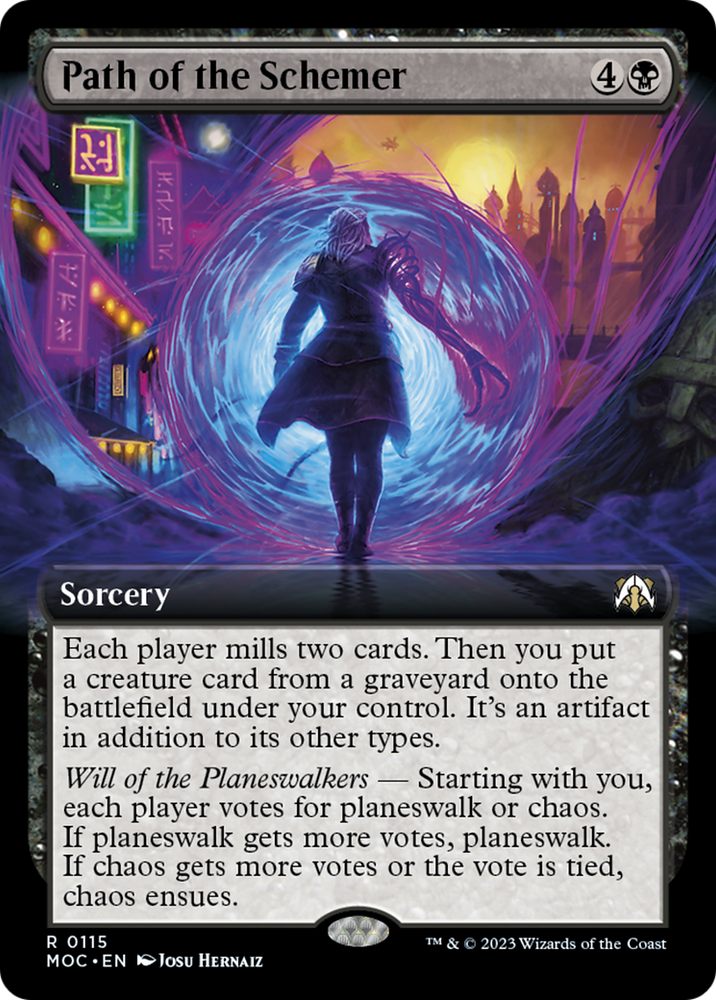 Path of the Schemer (Extended Art) [March of the Machine Commander] Magic: The Gathering