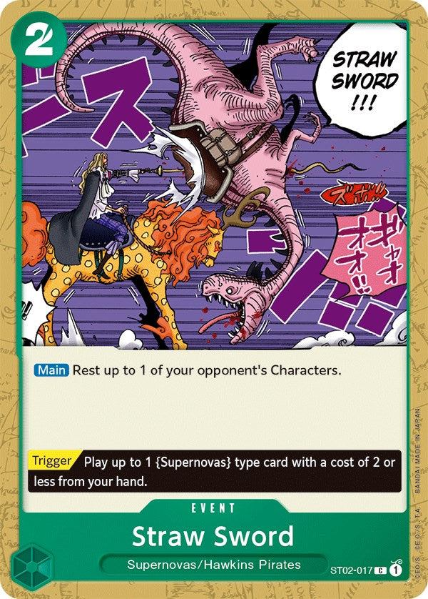 Straw Sword [Starter Deck: Worst Generation] Bandai