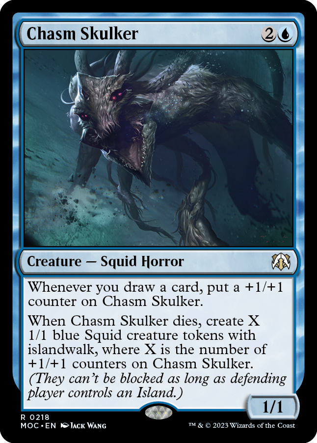 Chasm Skulker [March of the Machine Commander] Magic: The Gathering